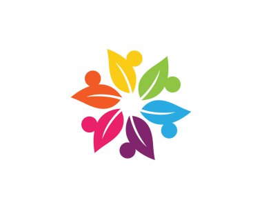 Toplum Bakımı Logo Şablonu Vektör Simgesi