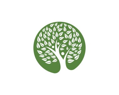 Aile ağacı sembol simge logo tasarımı