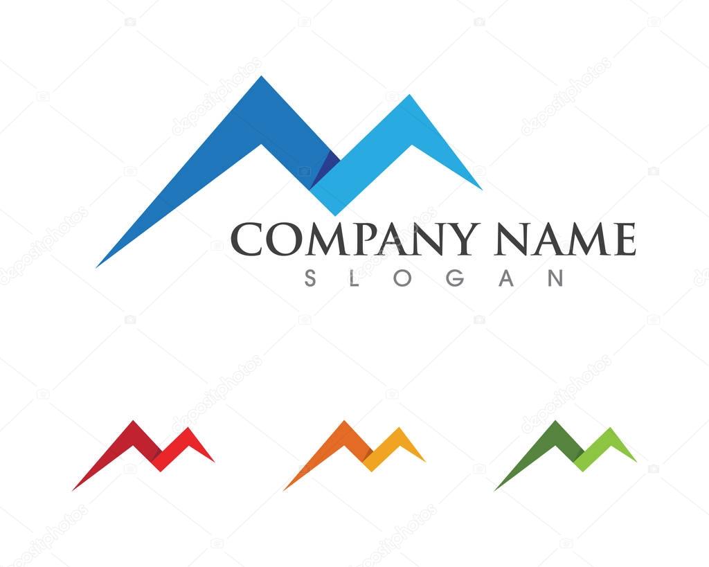 Mountain icon  Logo Business Template Vector