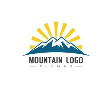 Dağ Logosu İş Şablonu Vektörü