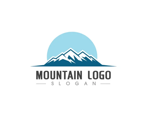 Modèle d'entreprise de logo de montagne vecteur — Image vectorielle