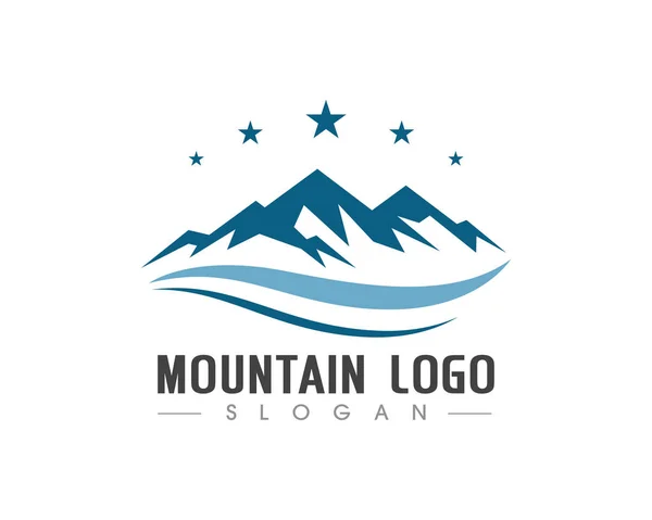 Modèle d'entreprise de logo de montagne vecteur — Image vectorielle