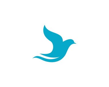 Kuş kanat güvercin Logo şablonu