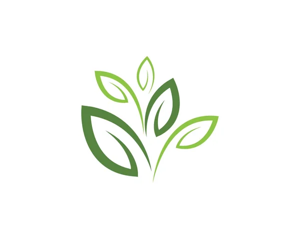 Árbol hoja ecología naturaleza elemento vector — Vector de stock
