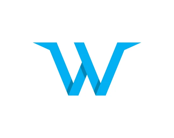 W Letter Logo — Stock Vector