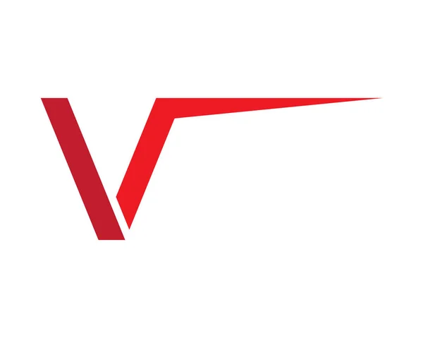 Logotipo V letra — Vetor de Stock