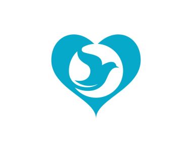 Kuş Güvercini Logo Şablonu