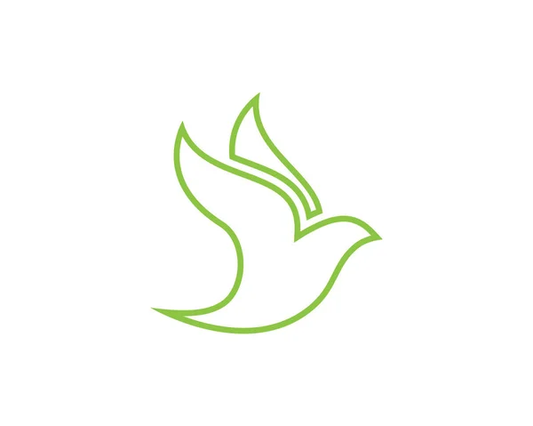 Vogelduif Logo Template — Stockvector