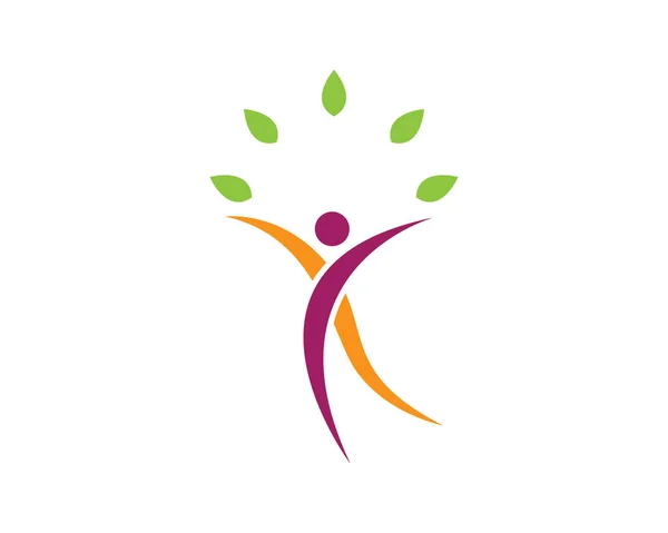 Zdravý život logo — Stockový vektor