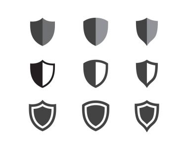 Kalkan logo şablonu vektör resimleme tasarımı