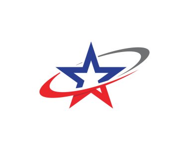Yıldız Logo Şablonu vektörü 