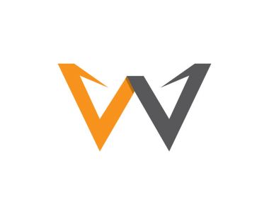 W harf Logo iş şablonu