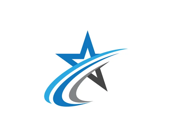 Vorlagenvektor mit Stern-Logo — Stockvektor