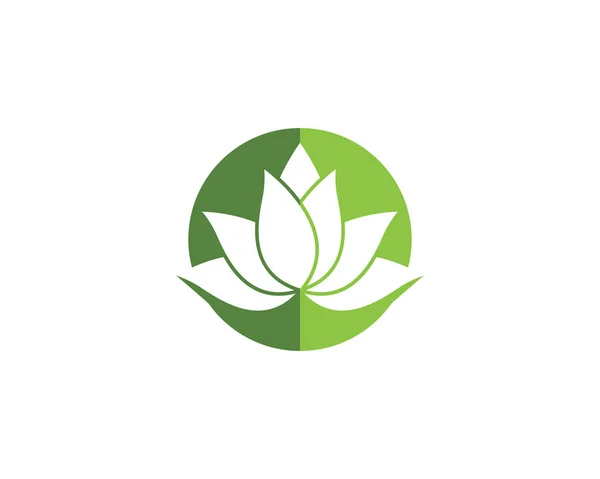 美しさのベクトル花デザインのロゴ — ストックベクタ