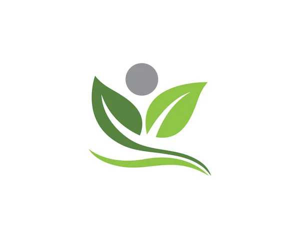 ツリーの葉生態自然要素ベクトル — ストックベクタ