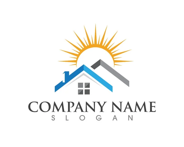 Property and Construction Logo design — Stock Vector