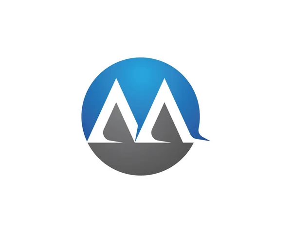 M Logo briefsjabloon vector — Stockvector