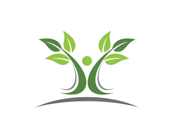 Modello logo eco — Vettoriale Stock