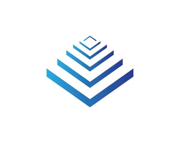 Modèle de logo Pyramide — Image vectorielle