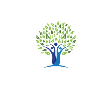 Aile ağacı sembol simge tasarım