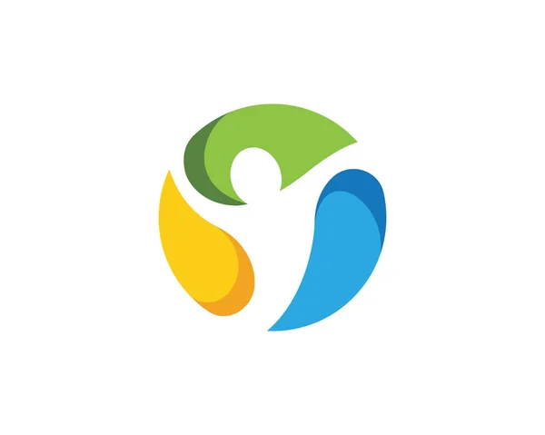 Люди Здорове життя Шаблон логотипу — стоковий вектор