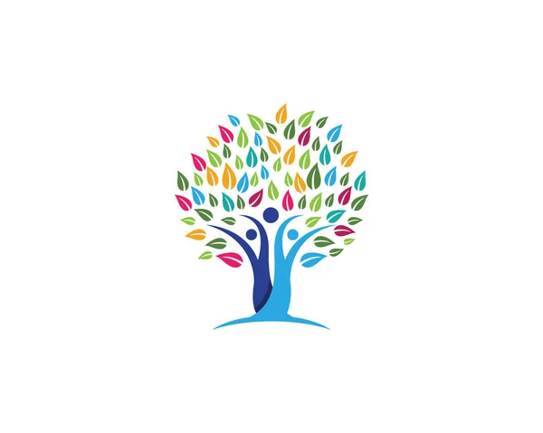 Desain ikon simbol pohon keluarga - Stok Vektor