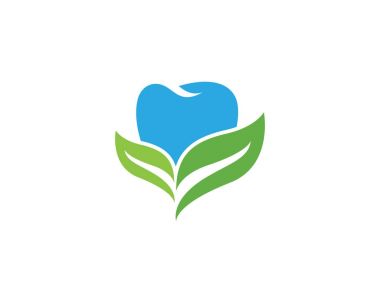 Diş logo şablonu vektör simge