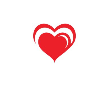 Aşk logo vektör resimleme tasarımı