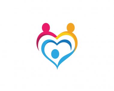 Toplum Bakımı Logo Şablonu Vektör Simgesi