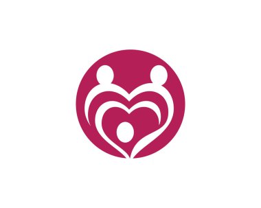 Toplum Bakımı Logo Şablonu Vektör Simgesi