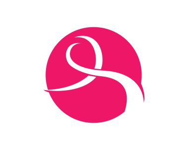 Kurdele logosu şablon vektör ikonu tasarımı