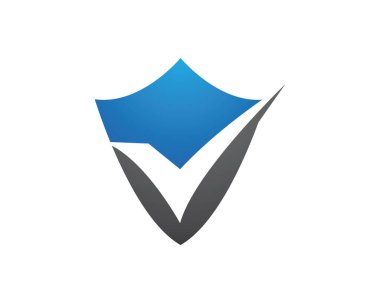 Kalkan logo şablonu vektör resimleme tasarımı