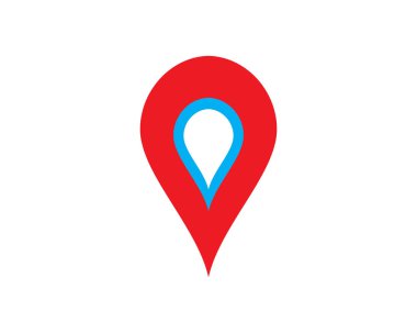 Konum noktası Logo şablon vektör resimleme tasarımı