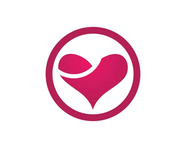 Liebe logo Vorlage Vektor Symbol Illustration Design — Stockvektor