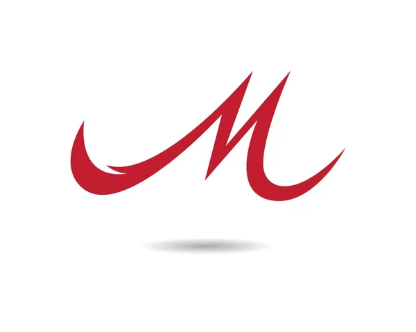 M Carta Logo Business Template ícone do vetor —  Vetores de Stock