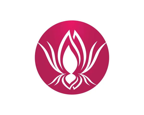 Belleza Vector flores diseño logo Plantilla icono — Archivo Imágenes Vectoriales
