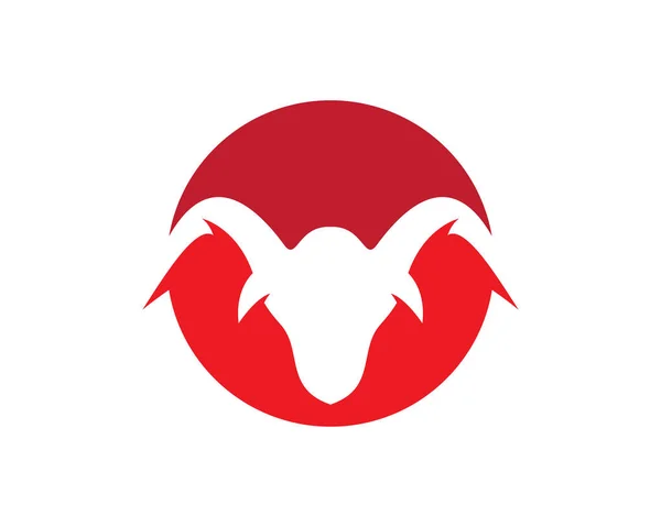 Obrázek ikony vektoru loga Red Bull Taurus — Stockový vektor