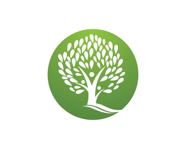 Modello logo eco — Vettoriale Stock