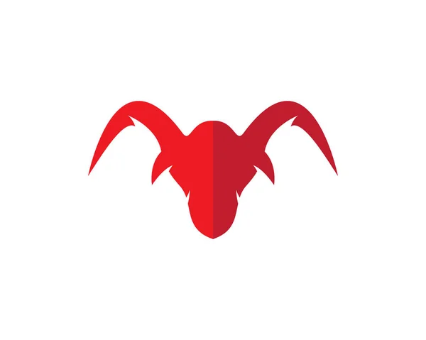 Red Bull Taurus Logo Template vector icon illustration Royalty Free Stock Illustrations