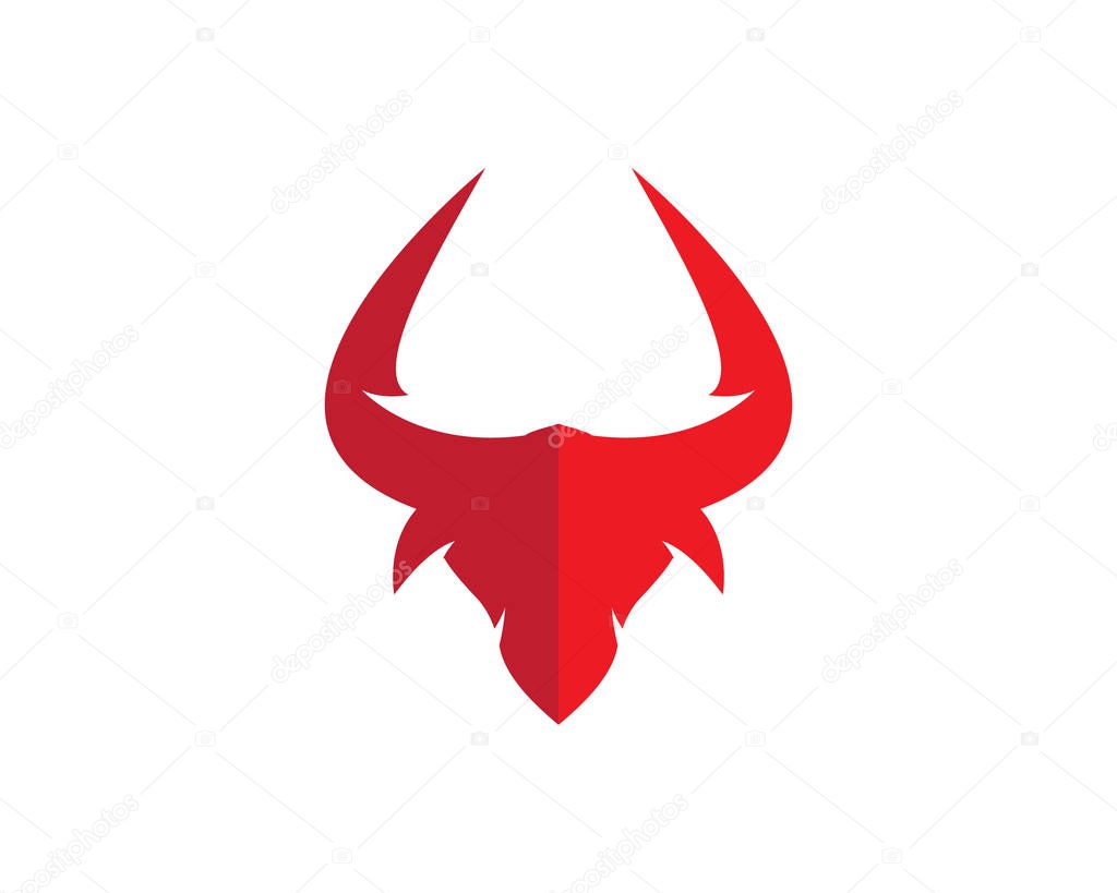 Red Bull Taurus Logo Template vector icon illustration