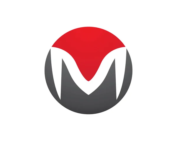 M Brev Logo Business Mall Vector ikon — Stock vektor