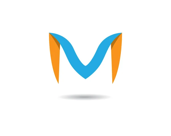 M Brev Logo Business Mall Vector ikon — Stock vektor