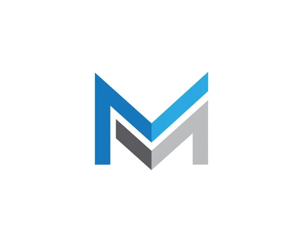 M Brief Logo Vorlage Vektor — Stockvektor