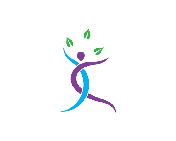 Здоровий спосіб життя логотип — стоковий вектор