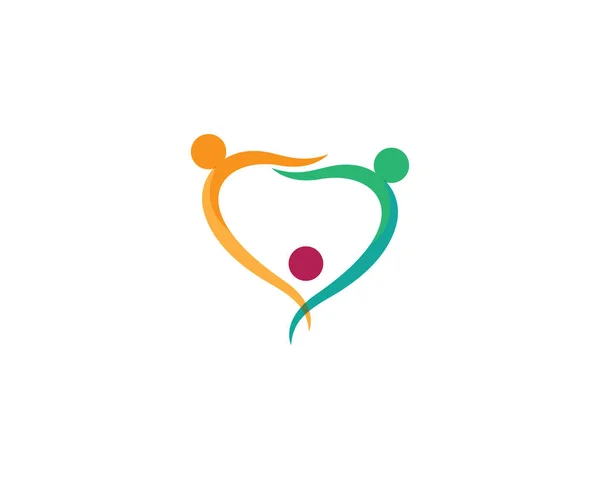 Logo de cuidado comunitario — Archivo Imágenes Vectoriales