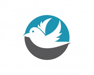 Sinek kuşu Logo şablonu