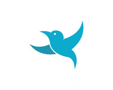 Sinek kuşu Logo şablonu