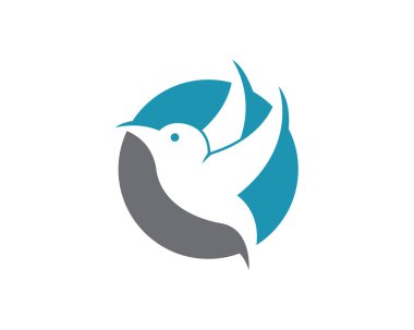 Sinek kuşu Logo şablonu