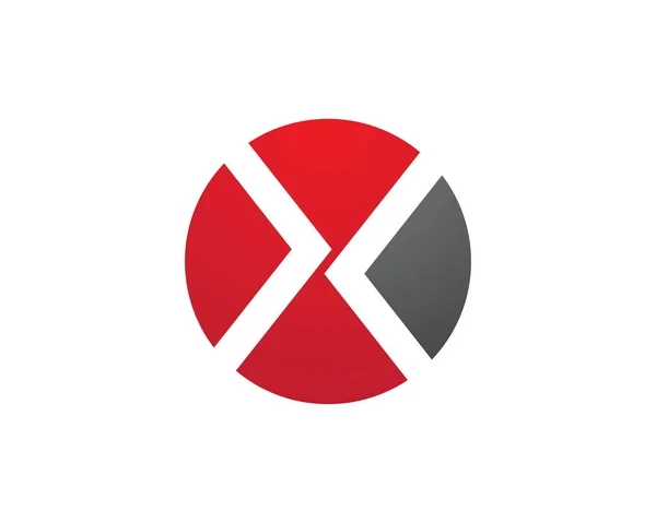 X Carta Logo Business Template ícone do vetor — Vetor de Stock