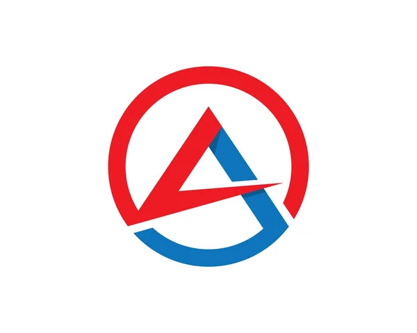 Um ícone de vetor de modelo de negócio de logotipo de carta —  Vetores de Stock